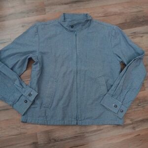 Men's Vintage Classic Blue Checkered Jacket Rockabilly